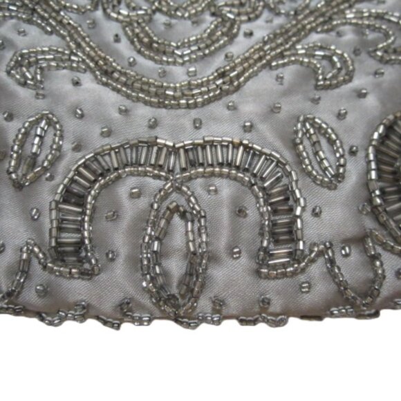 Vintage Beaded Evening Formal Bag with attach mirror - Picture 3 of 8